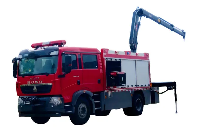 HOWO Heavy-duty Rescue Vehicle With Crane