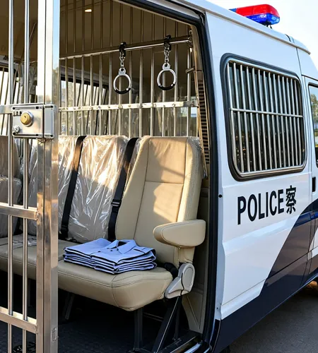 How dose a prison van work?