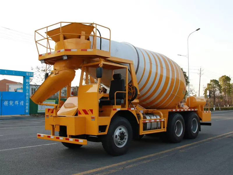 blue truck construction