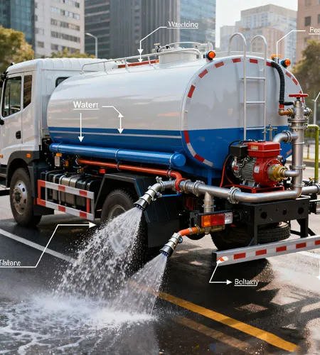 How Dose a Water Tanker Truck Work？