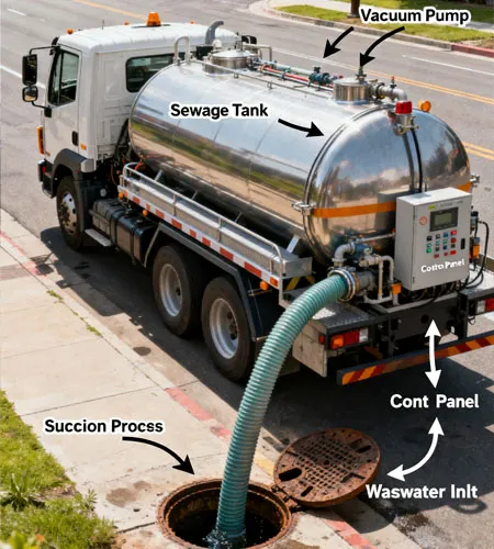 How Dose a Sewage Suction Truck Work?