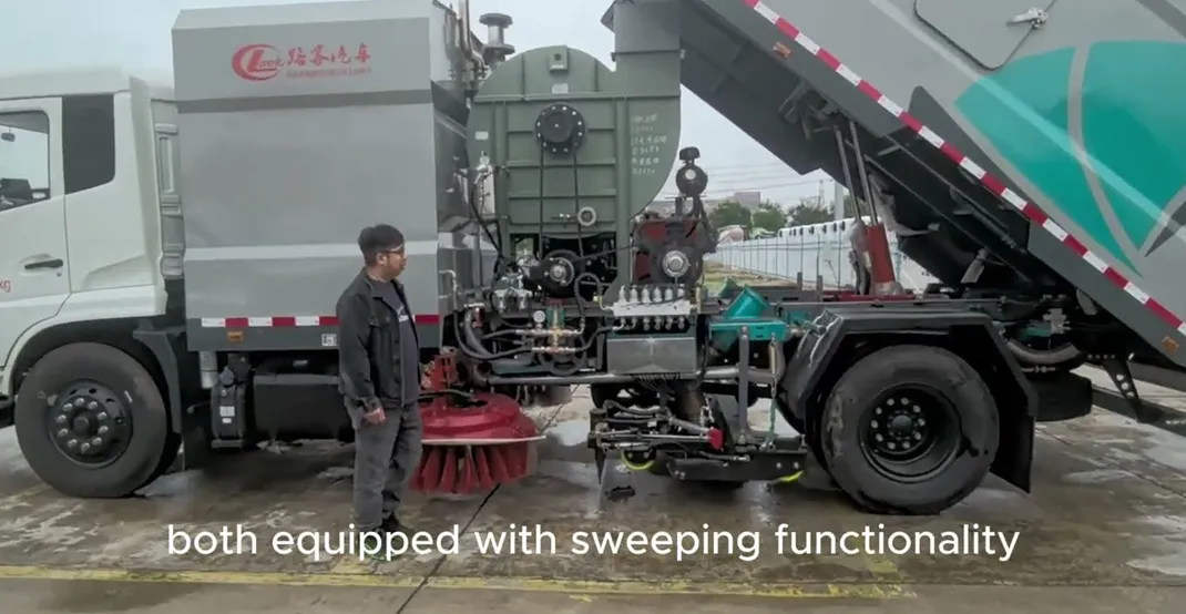 Dongfeng 16 Cubic Meter Flushing, Sweeping, Vacuum and Integrated Sweeper Truck