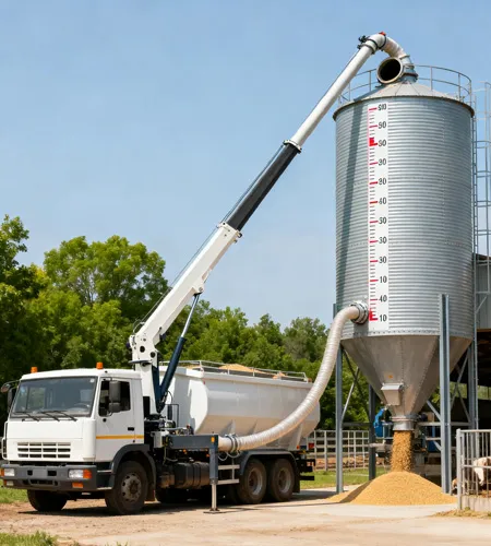 How dose a bulk feed truck work？