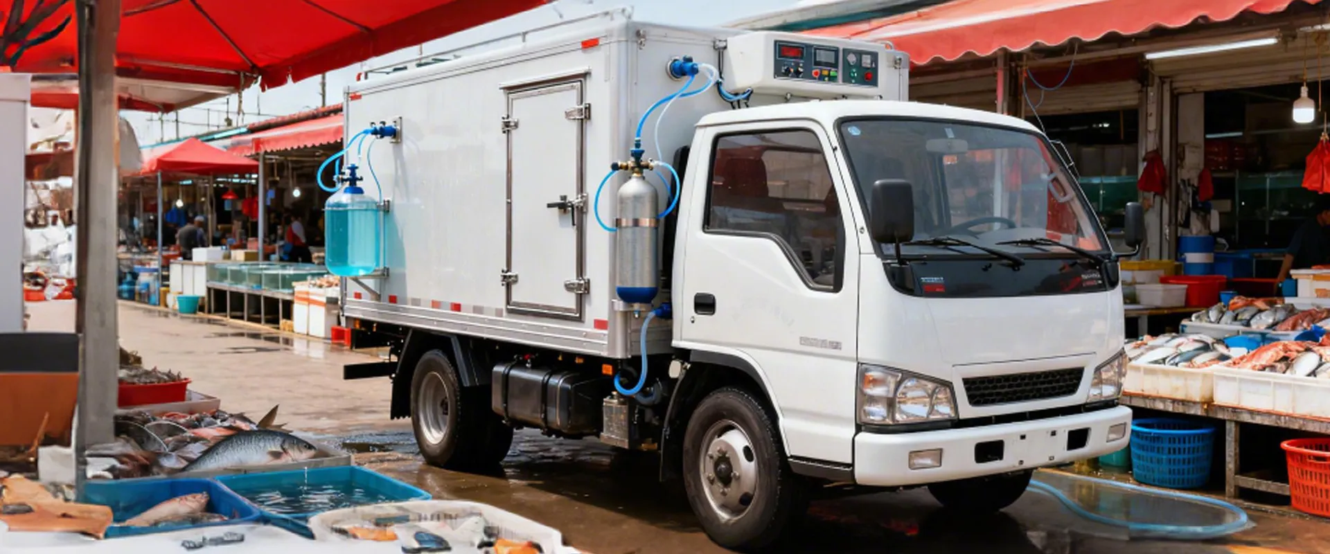 Live Fish Transport Truck