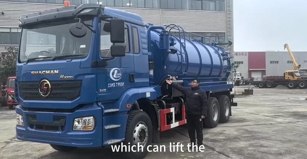 A 15-cubic-meter SHACMAN- Delong 6*4 sewage suction truck was shipped to Algeria.