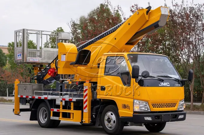 Jiangling 23-meter single-row Aerial Working Platform Truck