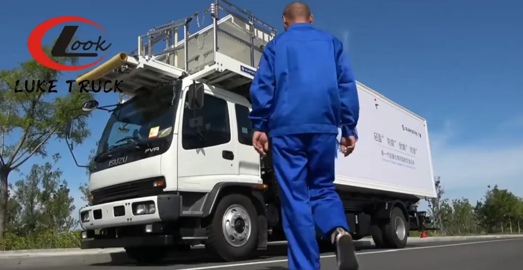 Airport Catering Truck Operation Video