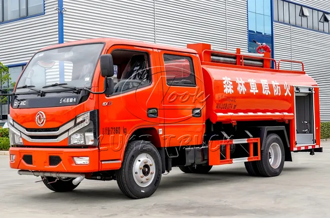 Dongfeng 5m³ Water Tank Fire Sprinkler Truck