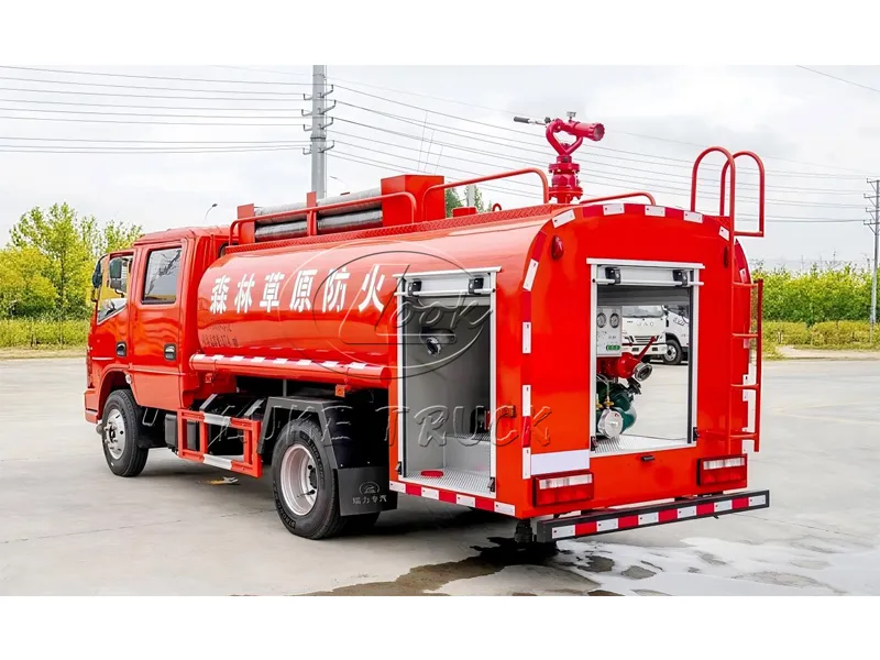 dongfeng 5m water tank fire sprinkler truck 2