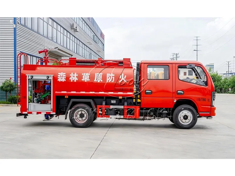 dongfeng 5m water tank fire sprinkler truck 5