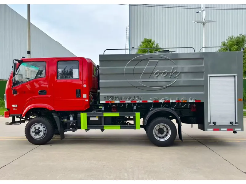 dongfeng huashen water tank fire sprinkler truck 2