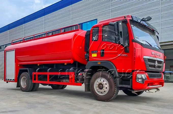 Sinotruk Howo 12m³ Water Tank Fire Sprinkler Truck