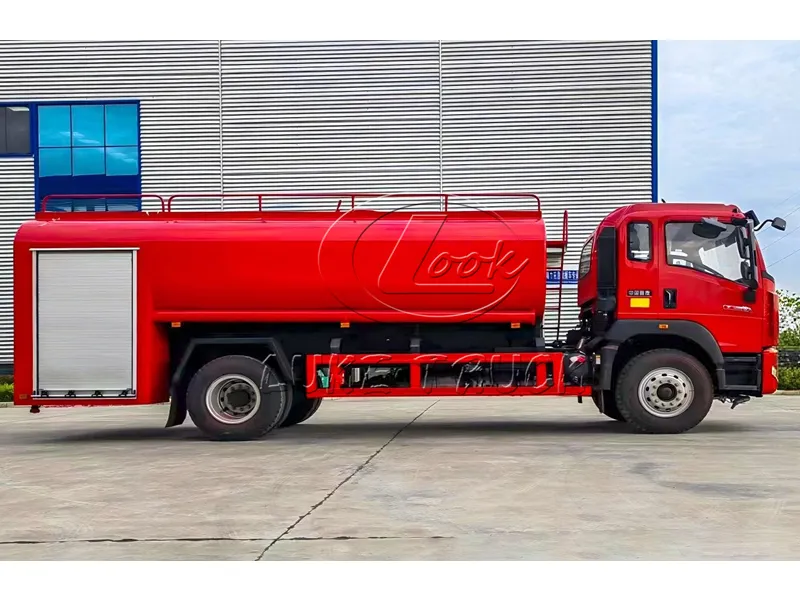 sinotruk howo 12m water tank fire sprinkler truck 4