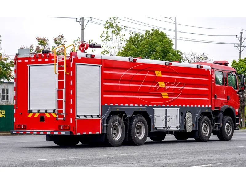 sinotruk 25 ton 8x4 water tank fire truck 2