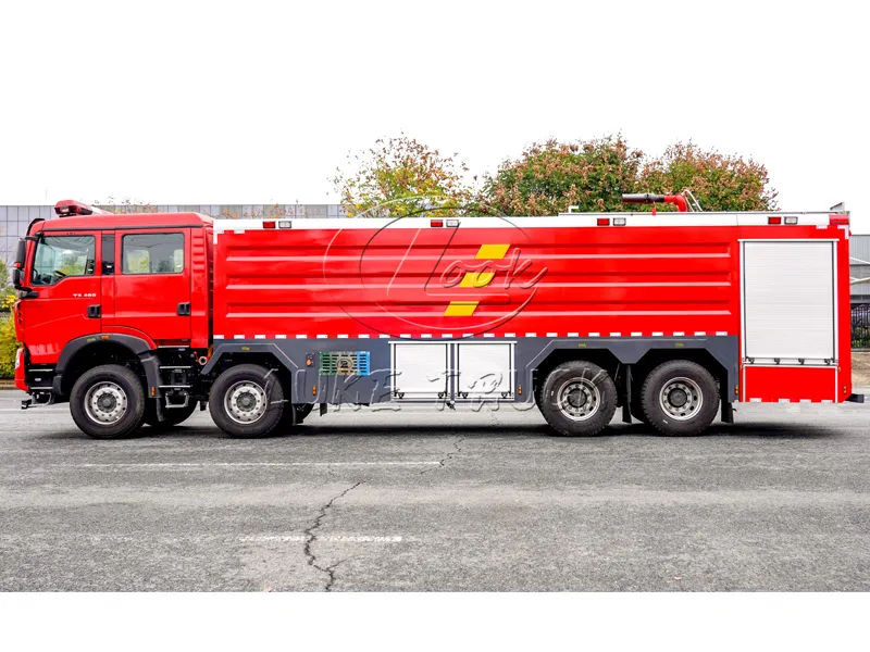sinotruk 25 ton 8x4 water tank fire truck 5