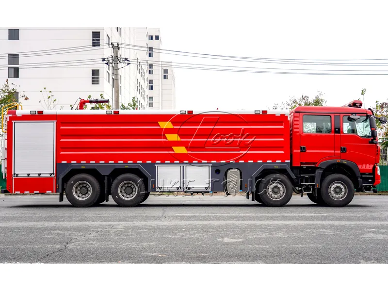 sinotruk 25 ton 8x4 water tank fire truck 6