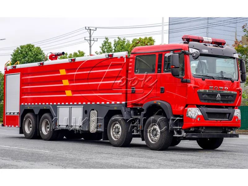 sinotruk 25 ton 8x4 water tank fire truck 7