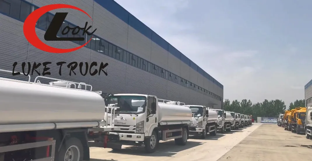 10 Isuzu water tankers are ready to be shipped to Uzbekistan