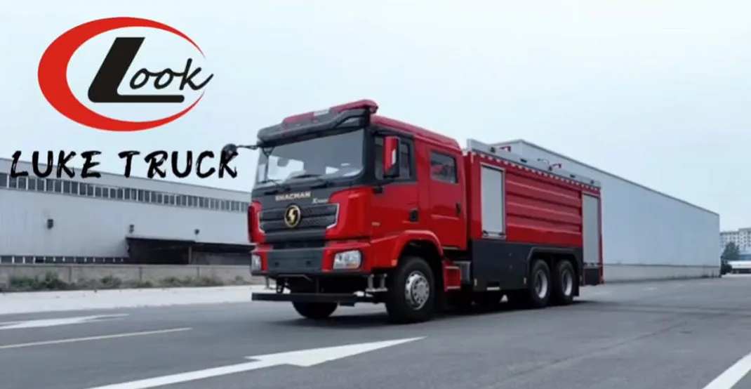 SHACMAN Delong 12 Cubic Meter WaterFoam Dual Purpose Fire Truck — Promotional Video