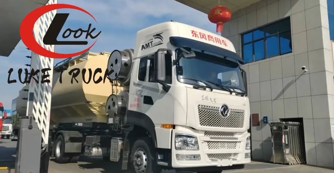 Departure Video 2 Axle Semi Trailer Feed Transport Truck