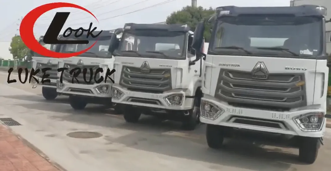 Video of the Departure of a Sinotruk 10 Ton LPG Tank Truck Rear Tandem Axle
