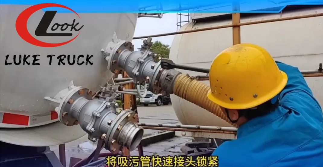 Operation Video of Sinotruk Howo Vacuum Truck Rear Tandem Axle – Hubei Luke