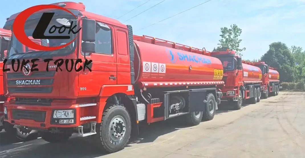 Shaanxi Automobile Delong Rear Dual Axle Tanker Truck Departure Video Hubei Luke