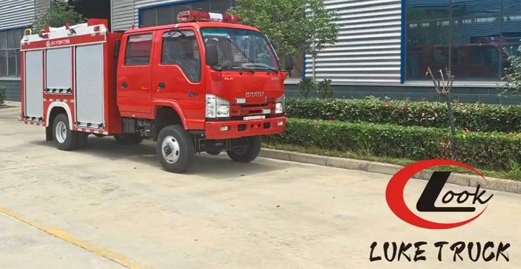 Two Isuzu fire trucks shipped to Argentina – Hubei Luke Truck