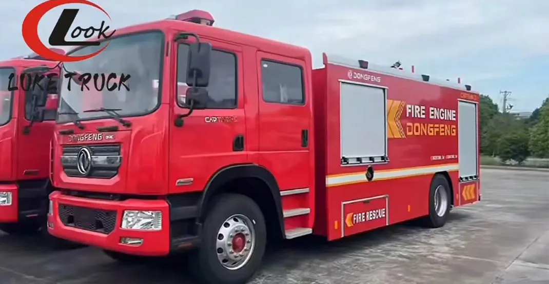 3 Units Dongfeng Dolika Fire Trucks Hubei Luke Truck