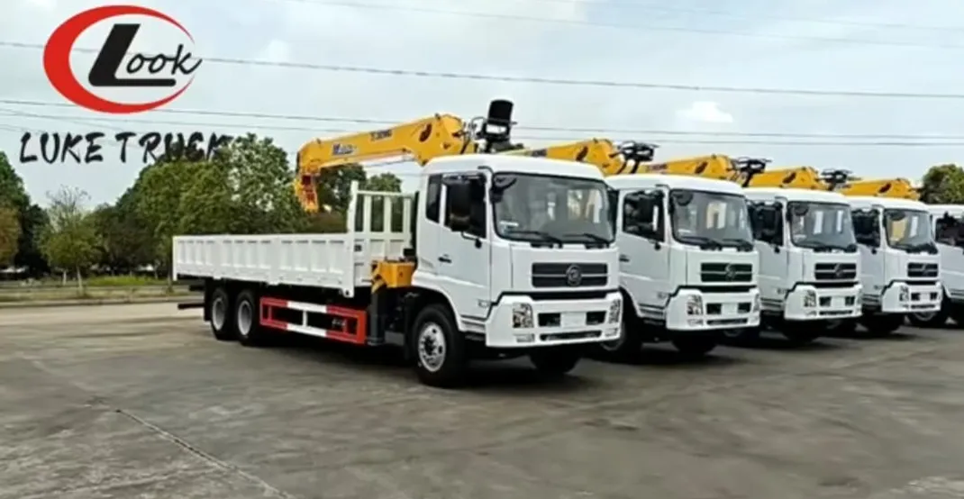 Video of the dispatch of five Dongfeng truck-mounted cranes – Hubei Luke Truck